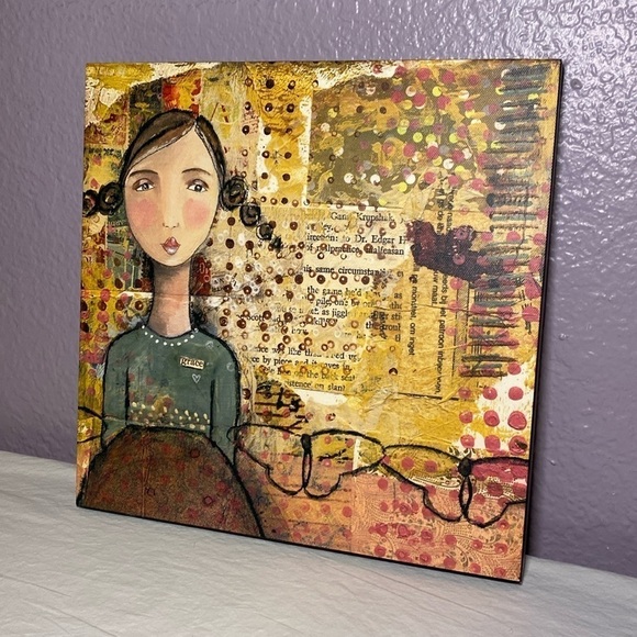 Demdaco The Kelly Rae Roberts Collection "Grace" 12x12 Wall Home Decor NWOT - Picture 1 of 7